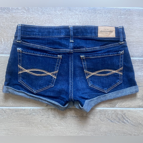 abercrombie kids Other - Abercrombie Kids Dark Wash Denin Low Rise Shorts Girls Sz 14